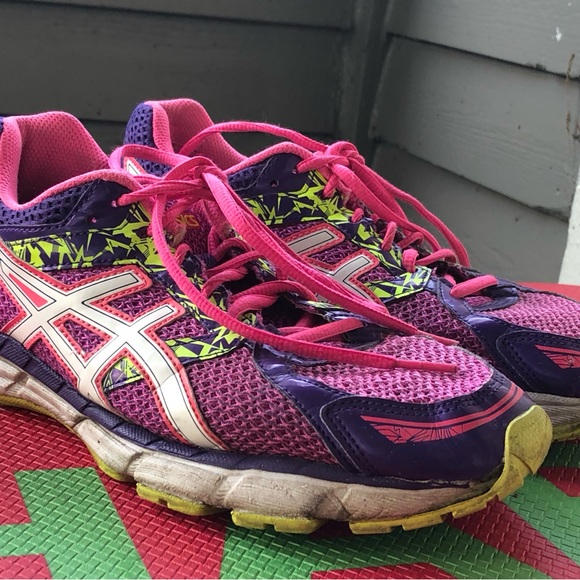 ASICS Gel-Excite 3 Women’s Pink/Purple Athletic Running Sneakers Size 10D - Picture 8 of 11